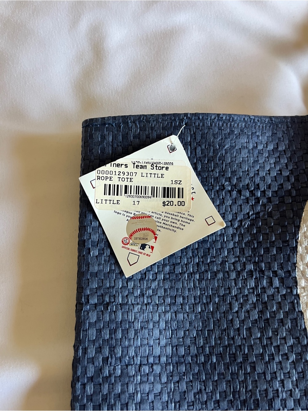 Seattle Mariners Blue Woven Straw Small Love Rope Tote Bag โพ๏ธ - Picture 3 of 15
